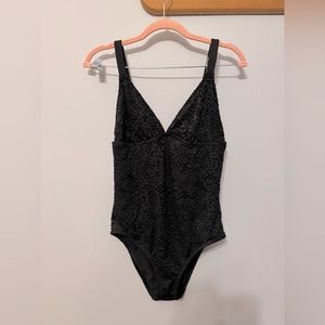 Mossimo black crochet bathing suit